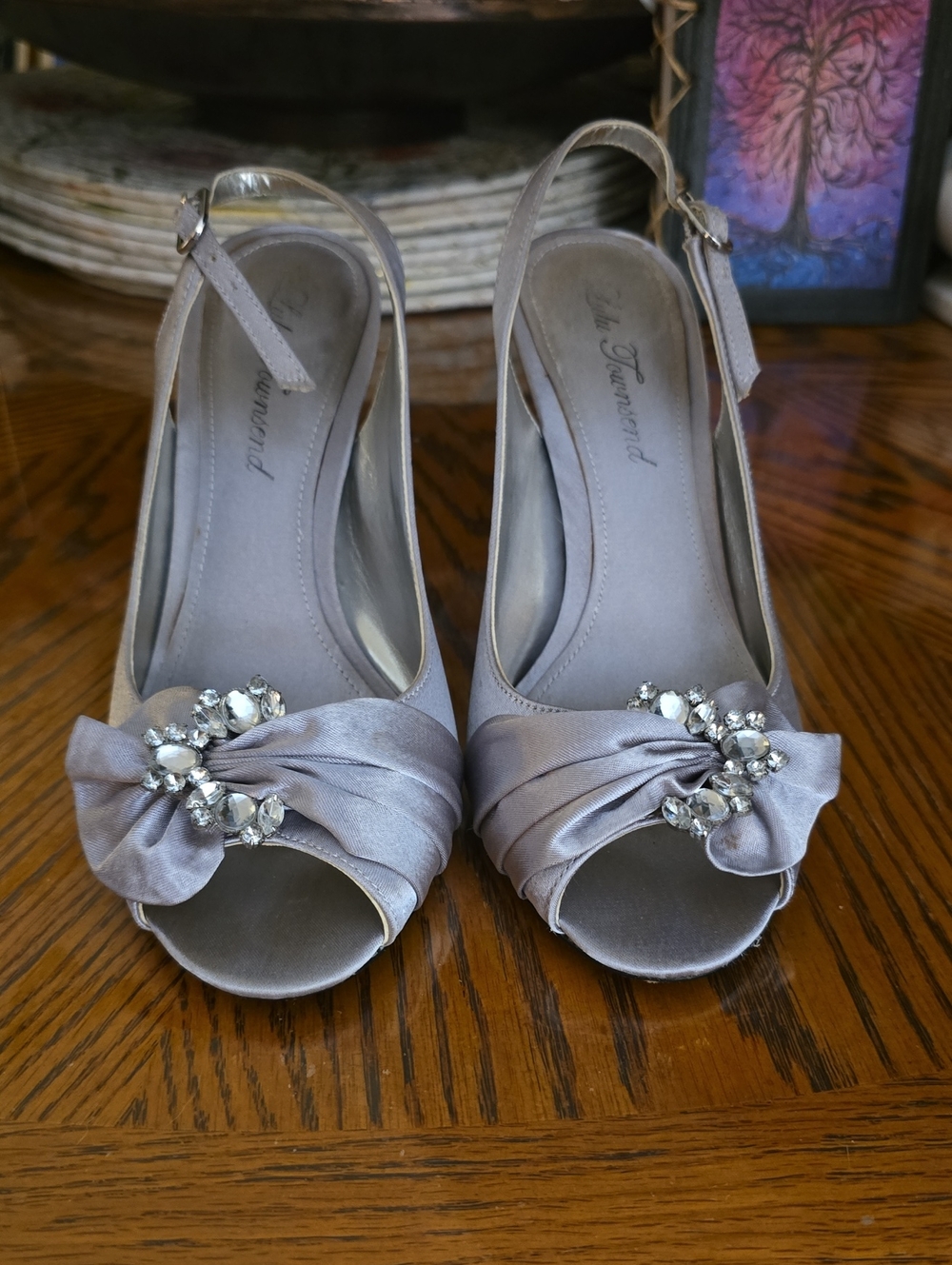 Lulu Townsend Slingback Opened-Toed Heels - Picture 2 of 9